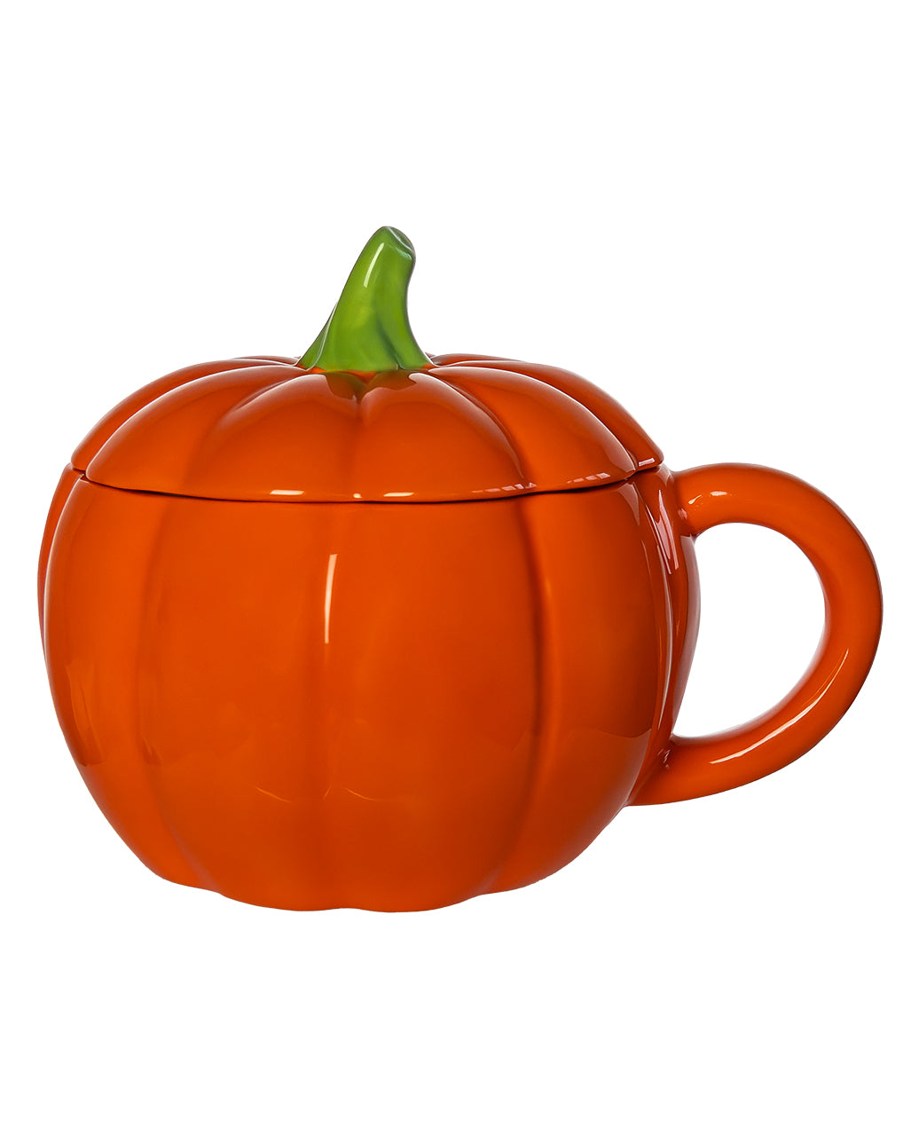 Halloween Kürbis Tasse mit Deckel 500ml als Geschenkidee 🎃