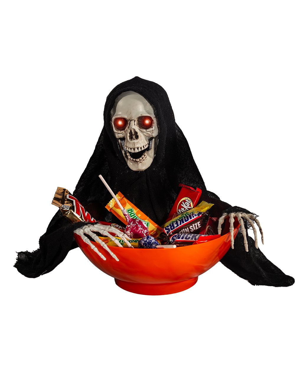 Spooky Bonbonschüssel mit schnappendem Grim Reaper für Halloween